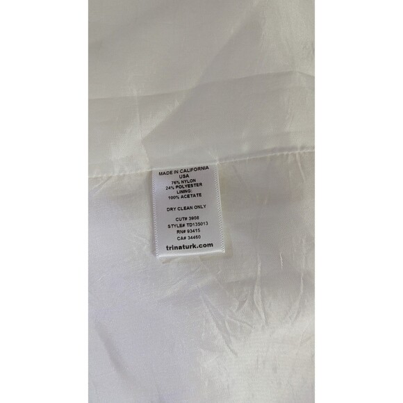 Trina Turk Ambros Embroidered Guipure Lace Fit Flare Dress in White Size 8 - Picture 10 of 11